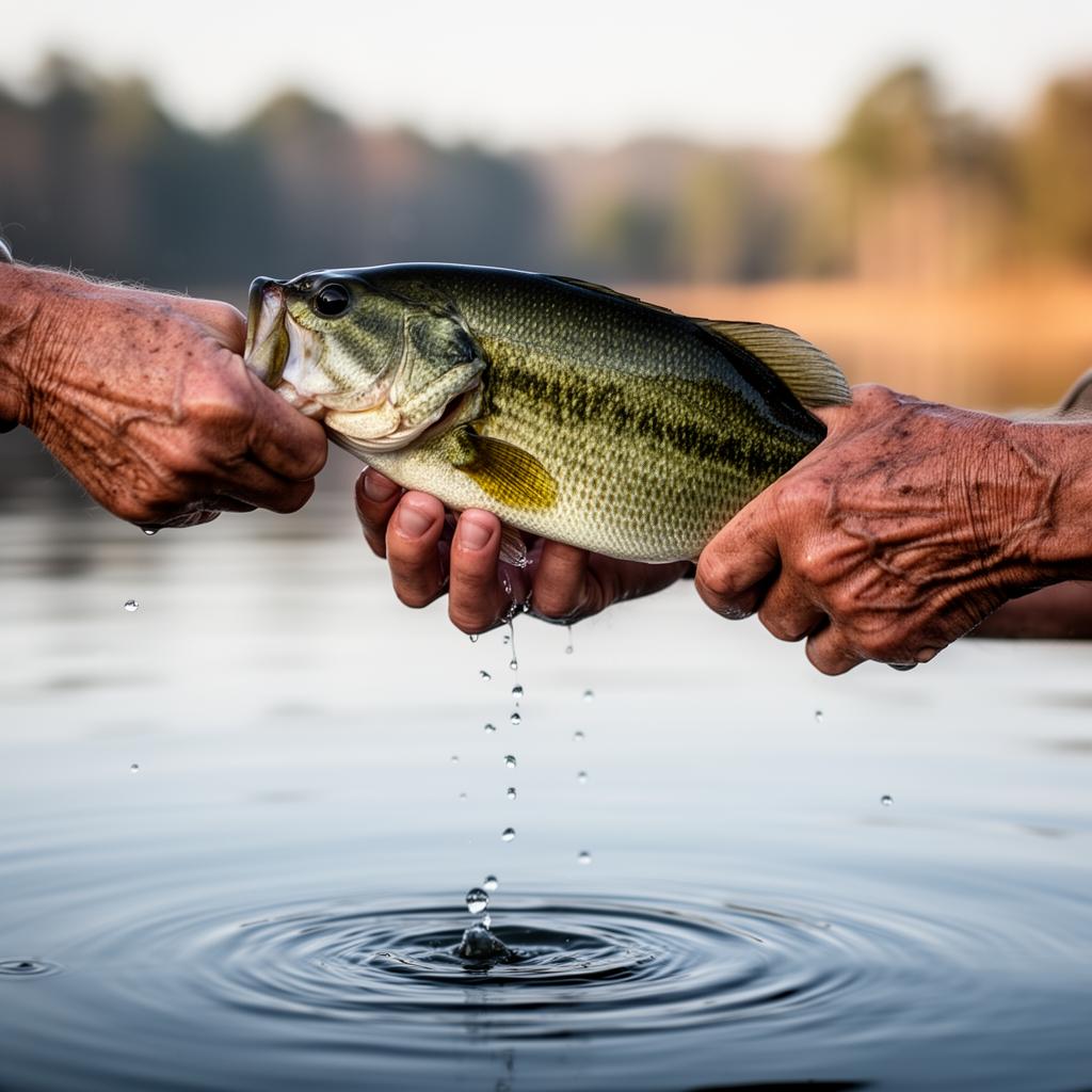 Trophy largemouth bass
