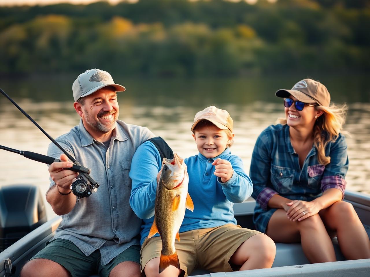 Bringing kids fishing