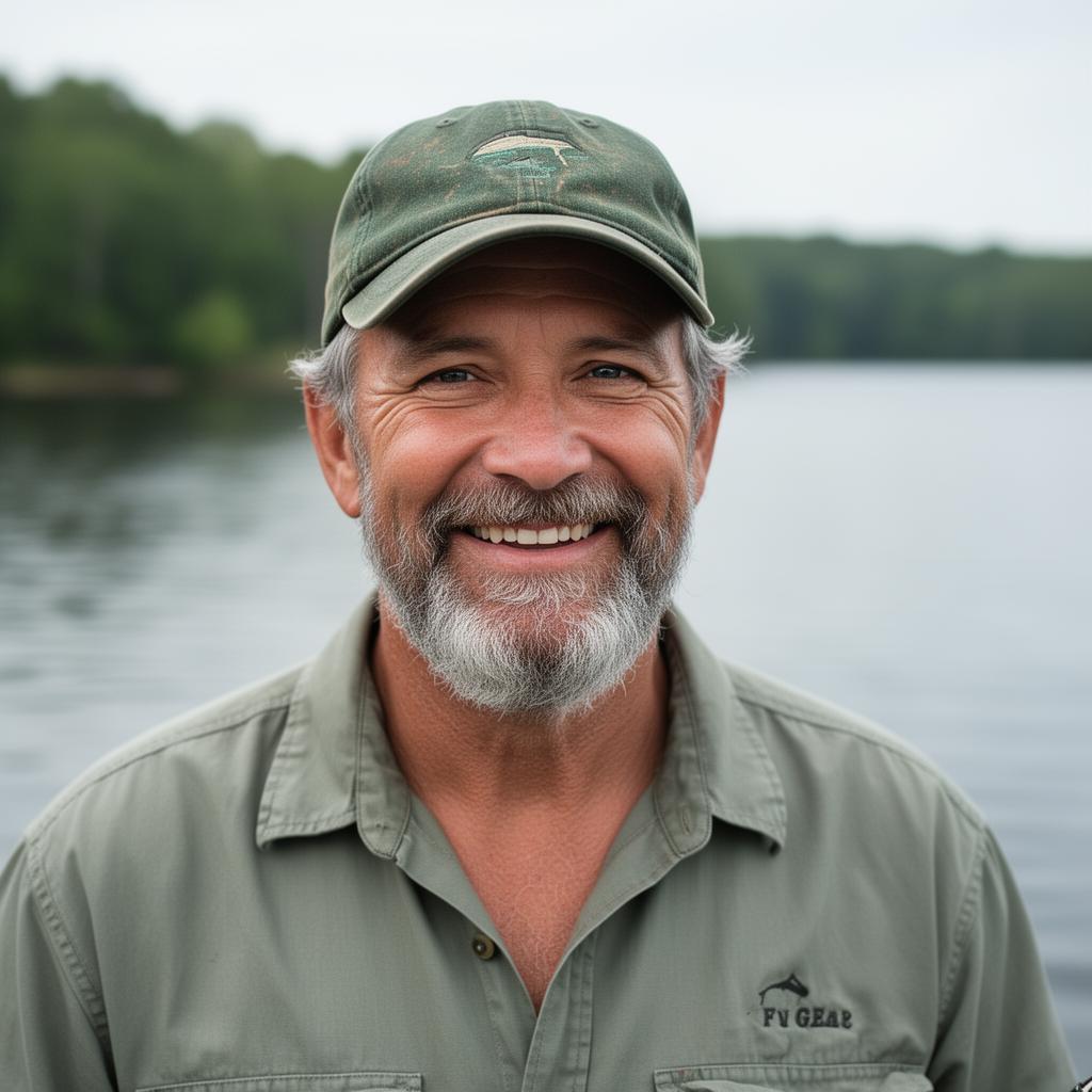 Portrait of Mark Hopper, owner of Henry Paul Bass Guide Service